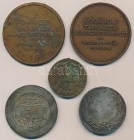 5db-os díjérem és díjplakett tétel, benne "Levente Verseny", "Országos Magyar Kajak S...