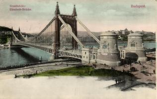 Budapest, Erzsébet híd; Divald Károly