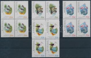 International Stamp Exhibition, Birds set blocks of 4 Nemzetközi bélyegkiállítás, Madarak sor 4-es t...