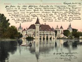 Budapest XIV. Magy. kir. mezőgazdasági múzeum, panoramacard; Taussig Arthur