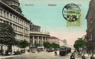 Budapest V. Váci körút, villamosok (EK)