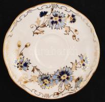 Zsolnay búzavirág mintás mokkás készlet, kézzel festett, jelzett, hibátlan, eredeti dobozában