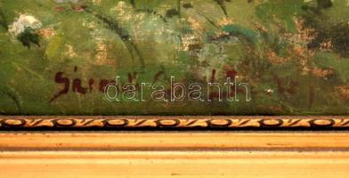 Sárosdi Sz. Mária (?-?): Aratók, olaj, vászon, 59×78,5 cm