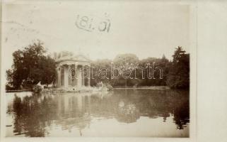 Rome, Roma; Villa Borghese gardens, Temple of Aesculapius, photo