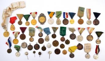 45db-os LÖVÉSZ és MOVE díjérem tétel különleges darabokkal T:vegyes 45pcs of diff. SHOOTING and MOVE award medals with special pieces C:mixed