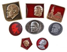 Szovjetunió ~1970. 8db-os jelvény tétel, egy kivételével mind "Lenin" T:1-,2 Soviet Union ~1970. 8pcs of diff. badges, except one all "Lenin" C:AU,XF