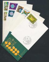 5 klf FDC, 5 diff. FDCs