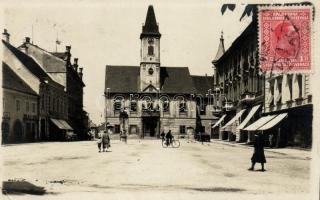 Varasd, Varazdin; Trg. Kralja Tomislava / square, shop of M. Stern, automobile (EK)