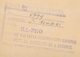 cca 1932 Kinszki Imre (1901-1945): Felmondólevél, aláírt vintage fotóművészeti alkotás, 11,5x18 cm