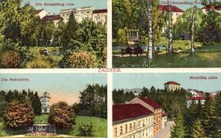 Zagreb, Botanickog vrta, Maksimira, Mesnicka ulica / Botanical garden, street