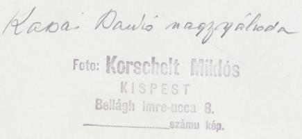 cca 1940 Kassa, Dankó nagyszálloda, Korschelt Miklós(1900-1982) pecséttel jelzett felvétele felirato...