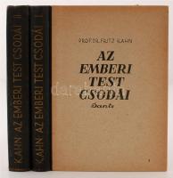 Fritz Kahn prof. dr.: Az emberi test csodái. Budapest, 1943, Dante. Kiadói karton kötésben.