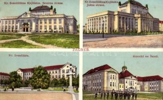 Zagreb, Kr. Svencilistna Knjiznica, Konvikt / library, convict (EK)