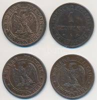 Franciaország 1853-1875. 1c Br (4x) T:2
France 1853-1875. 1 Centime Br (4x) C:XF