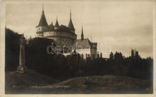 2 db RÉGI vegyes képeslap: kézzel festett virágot ábrázoló motívum lap és egy Bajmóc várát ábrázoló ...