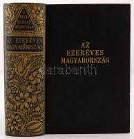 A Pesti Hírlap Könyvtára: Az ezeréves Magyarország. 1200 oldalon 1031 mélynyomású fényképpel és képpel, két színes térképmelléklettel és 82 szövegközti térképpel. Budapest, 1939, A Pesti Hírlap R. T. Aranyozott kiadói egészvászon kötésben. Jó állapotban.