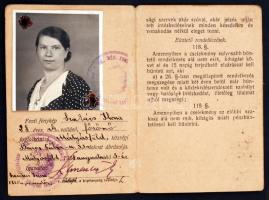 1929 Fényképes személyazonossági igazolvány kerékpáros részére, hiányos