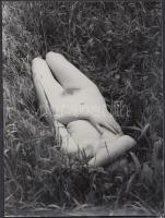 cca 1970 Álom, álom, édes álom, 3 db finoman erotikus fénykép, 14x9 cm és 13x18 cm / cca 1970 3 erotic photos, 14x9-13x18 cm