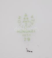 Hollóházi nagy kaspó, matricás, hibátlan, m:19 cm, d:20,5 cm