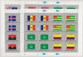 UN States flags (VII) minisheet set, ENSZ Államok zászlói (VII.) kisív sor