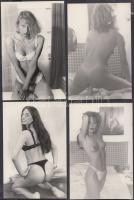 cca 1980 Nőcis mutatványok, 6 db finoman erotikus fénykép, 14x9 cm / cca 1980 6 erotic photos, 14x9 cm