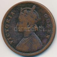 Brit-India 1876. 1/4A Cu "Viktória" T:3 British India 1876. 1/4 Anna Cu "Victoria" C:F
