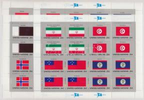ENSZ Államok zászlói (IX.) kisív sor, UN States flags (IX) minisheet set