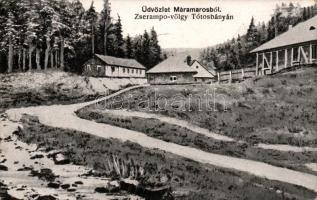 Tótosbánya, Totos (Budfalva, Budesti); Zserampo-völgy, Aranybánya / gold mine + Máramarossziget visszatért So. Stpl.