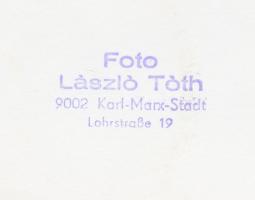 cca 1970 Laszló Tóth aktfotója, pecséttel jelzett fotóművészeti alkotás, 16x23 cm /
cca 1970 Erotic...