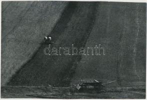 cca 1960 Zsigri Oszkár: Földműves I-II., jelzés nélküli vintage fotóművészeti alkotások a szerző hag...