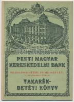 1933. "Pesti Magyar Kereskedelmi Bank" névre szóló betétkönyve