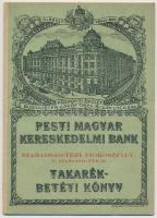 1933. Pesti Magyar Kereskedelmi Bank névre szóló betétkönyve