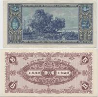 1945. 1.000.000P + 1946. 100.000.000P + 1.000.000MP + 10.000BP mindegyik "Magyar Megújulás Párt...