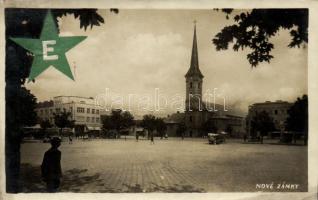 Érsekújvár, Fő tér, templom / main square, church (EK)