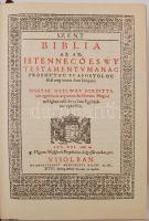 Vizsolyi Biblia 1590 I-II. Hasonmás kiadás, kísérőfüzet nélkül. Bp., 1981, Helikon. Díszes, domborny...