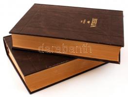 Vizsolyi Biblia 1590 I-II. Hasonmás kiadás, kísérőfüzet nélkül. Bp., 1981, Helikon. Díszes, domborny...