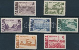Forgalmi 8 klf érték (10c kis papír kopás), Definitive 8 diff stamps (10c small paper abrasion)