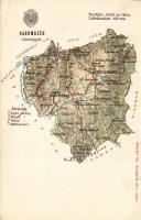 Háromszék vármegye térképe; kiadja Károlyi Gy. / Map of Háromszék county