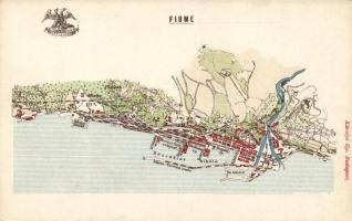 Fiume térképe; kiadja Károlyi Gy. / Map of Fiume