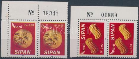 1983 Régészeti kincsek Sipan-ból sor ívsarki párokban Mi 1518-1519
