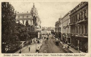 Bucharest, Victoria Strasse, Kaffeehaus Kaiser-Palast / street, cafe house