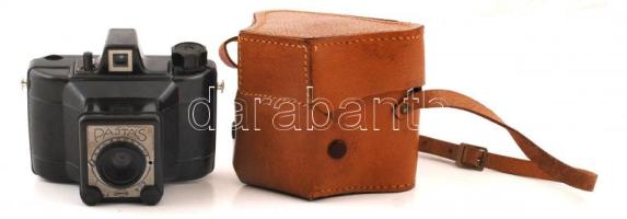 Gamma Pajtás fényképezőgép, eredeti tokjában, 12×11 cm