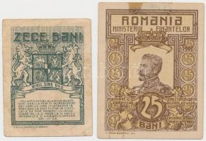 Románia 1917. 10B + 25B T:II-,III ragasztónyom
Romania 1917. 10 Bani + 25 Bani C:VF,F gluemark