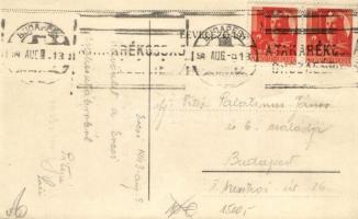 1943 A 430. sz. Szent Asztrik cserkész csapat 10 éves fennállása alkalmából / Hungarian scout group&...