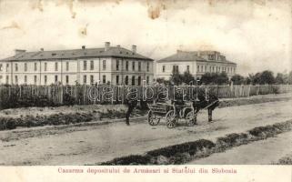 Slobozia, Cazarma depositului de Armasari / barracks (fl)