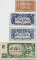 Csehszlovákia 1944. 1K + 5K (2x) + 1961. 100K bélyeggel + 1964. 50K + 1988. 20K (3x) T:II-,III
Czech...