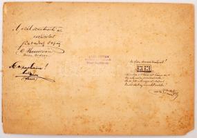 1893 Szerbia, Vajdaság, Nagybecskerek, az 1892-1893. évi jegyzői szaktanfolyami hallgatók szűkebb ba...