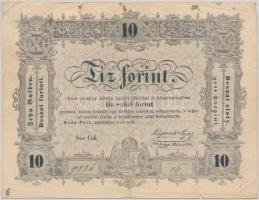 1848. 10Ft "Kossuth bankó" T:III- Adamo G111