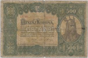 1920. 500K "Orell Füssli Zürich" T:III-,IV  Adamo K33