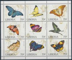 Lepke kisív, Butterflies minisheet